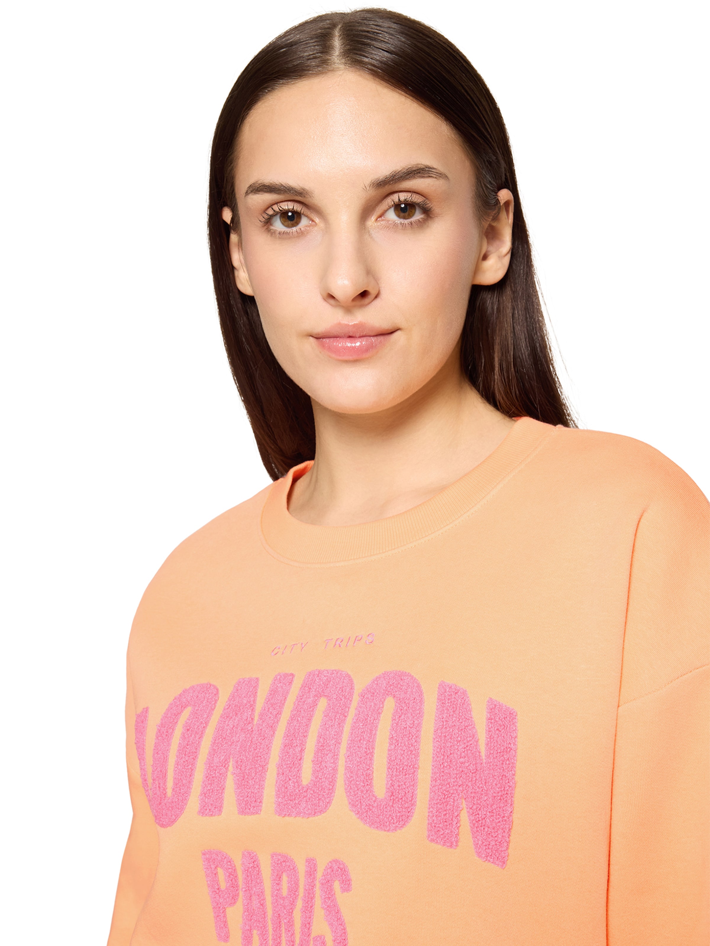 Cartoon Sweatshirt in Orange