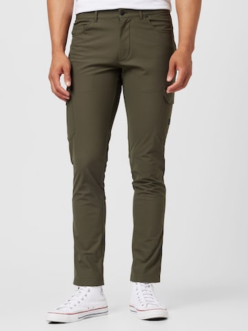 Coupe slim Pantalon cargo Hackett London en vert : devant