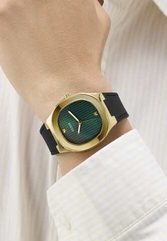 GUESS Analoguhr 'HEADLINE' in Grün