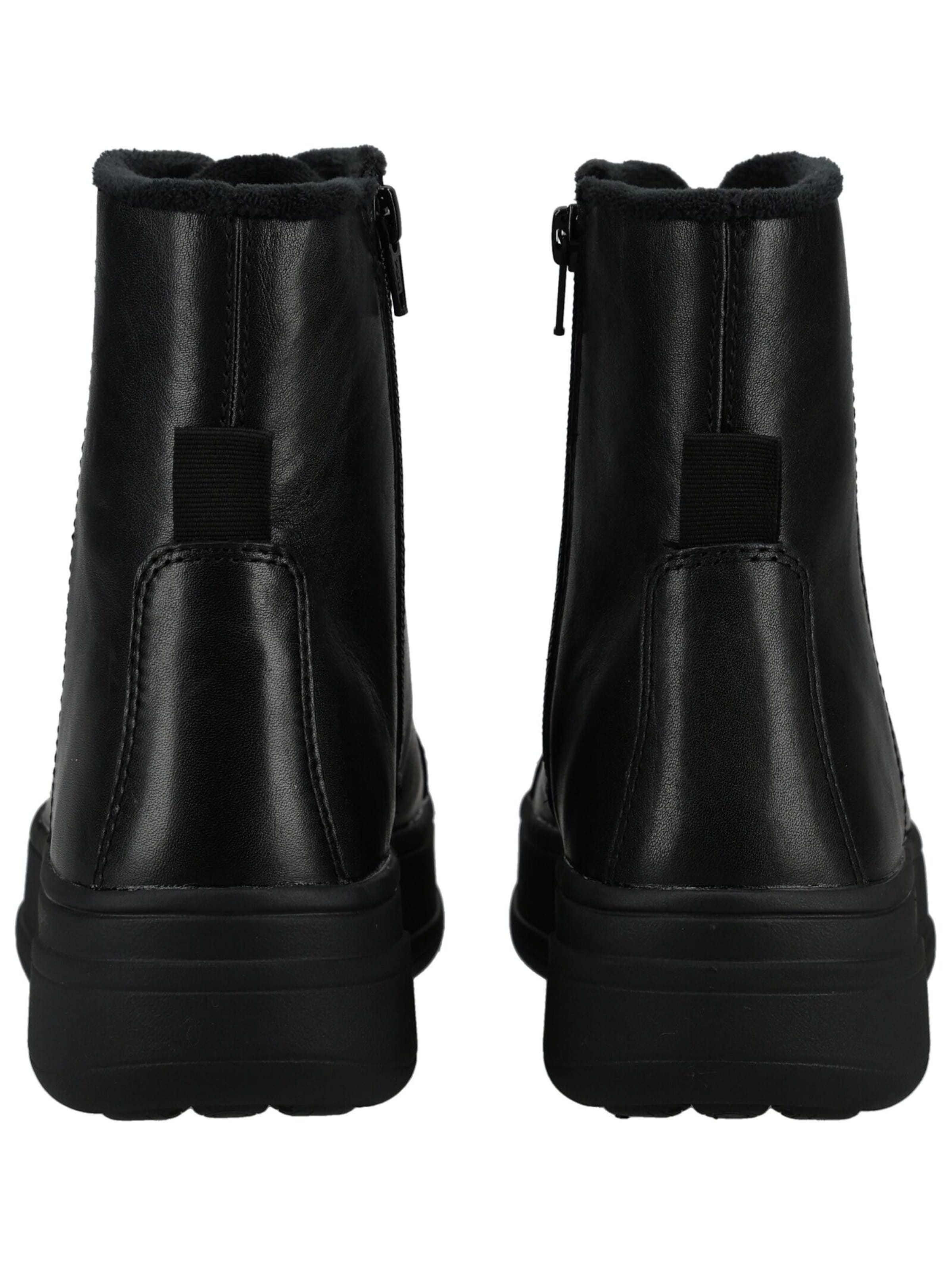 GEOX Schnürstiefelette in Schwarz
