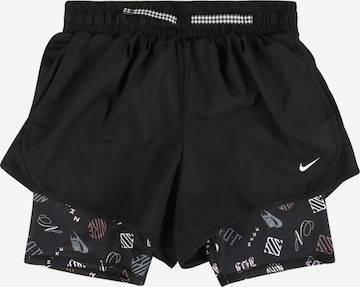 NIKE Regular Sportbroek in Zwart: voorkant