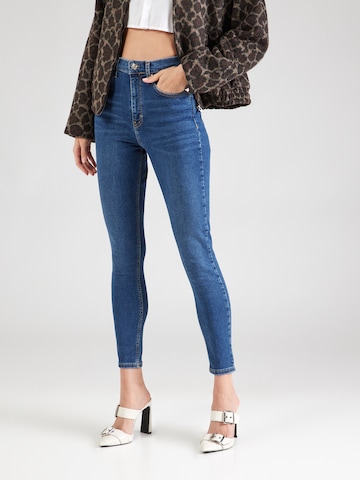 Skinny Jean 'Jamie' TOPSHOP en bleu : devant