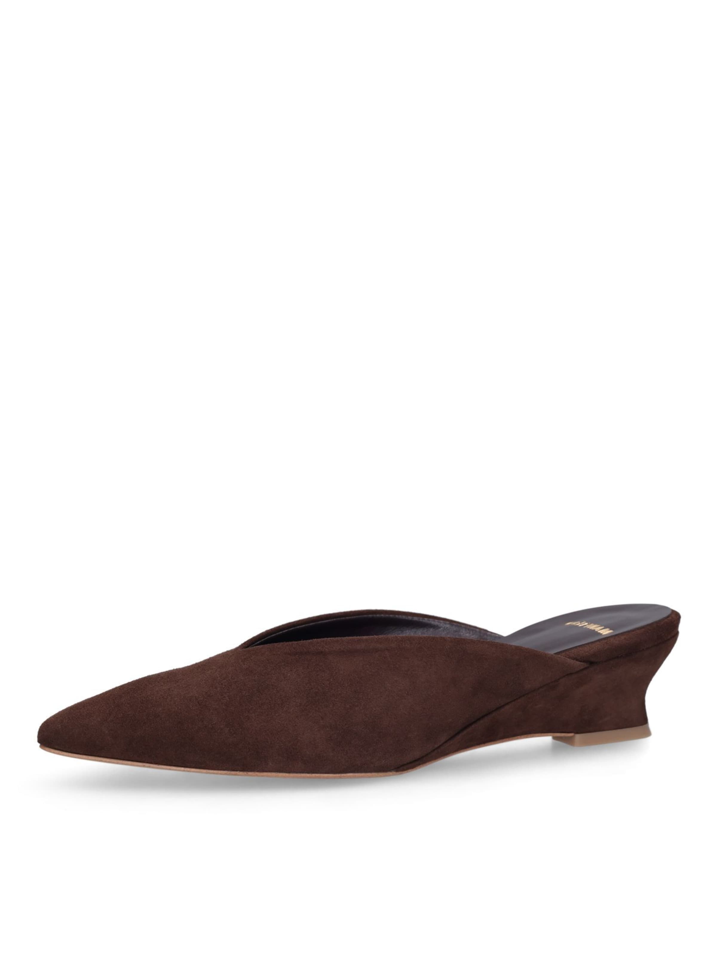 Mule MANFIELD en marron : devant