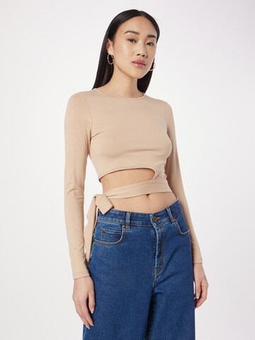 T-shirt 'Erin' ABOUT YOU en beige : devant