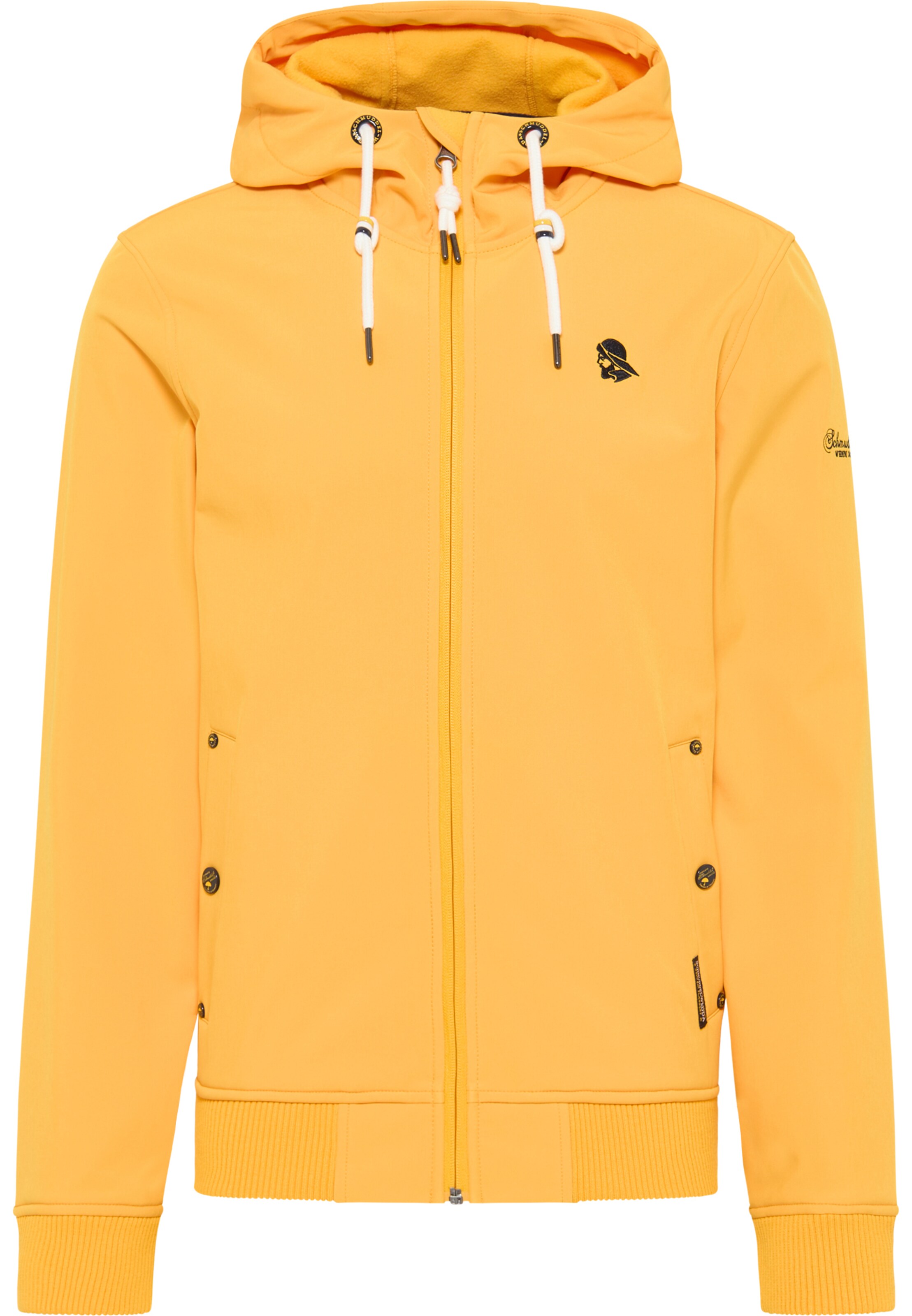 Schmuddelwedda Functionele jas in Geel: voorkant