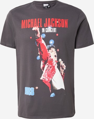 AMPLIFIED Paita 'MICHAEL JACKSON LIVE IN CONCERT' värissä harmaa: etupuoli