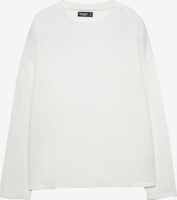 Pullover di Pull&Bear in bianco: frontale
