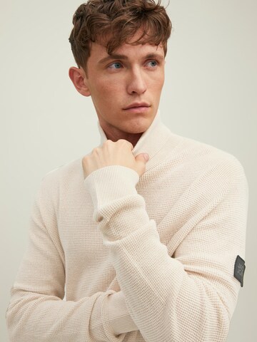 JACK & JONES Sweater in Beige