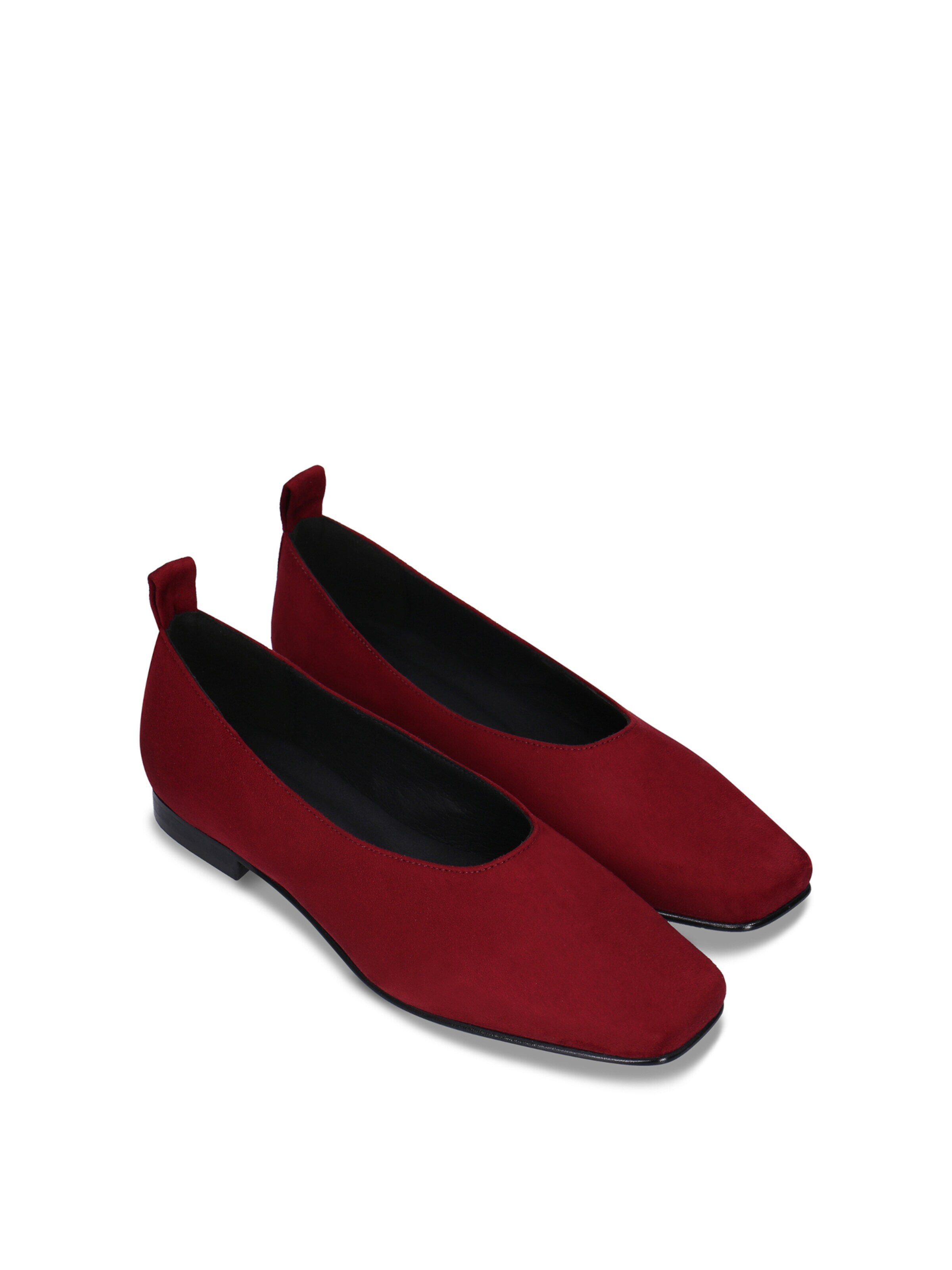 nae Vegan Shoes Baleriny 'Melita' w kolorze czerwony