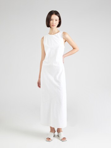 Robe Abercrombie & Fitch en blanc : devant