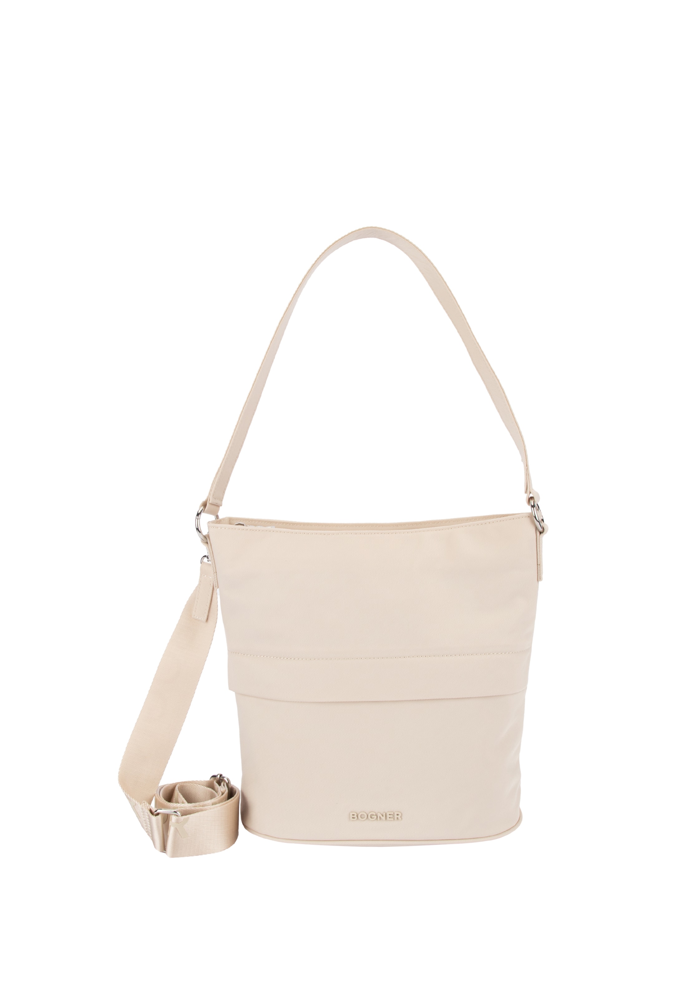 BOGNER Schultertasche 'Maxon' in Beige: Vorderseite