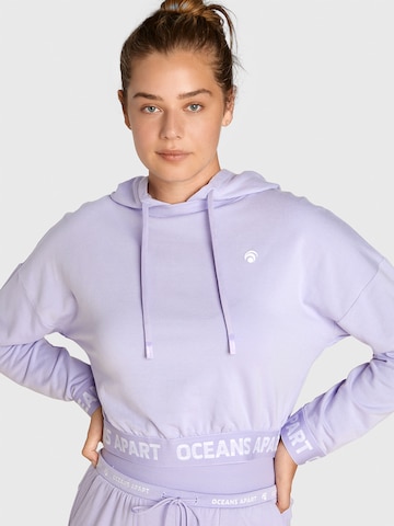 OCEANSAPART - Sweatshirt 'Beauty' em roxo: frente