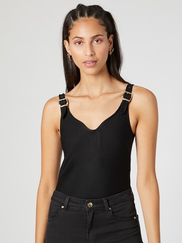 Hoermanseder x About You Top 'Emely' in Black: front