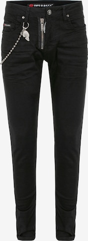 CIPO & BAXX Regular Jeans 'CD675' in Black: front