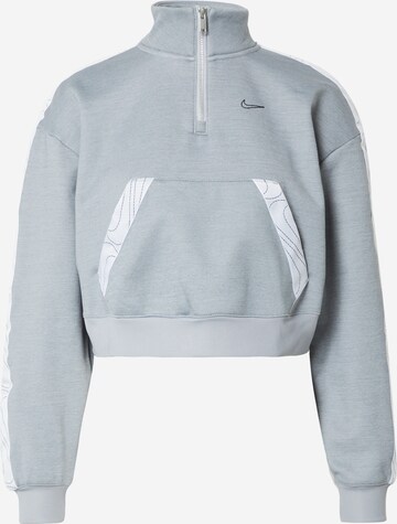 Sweat de sport NIKE en gris : devant