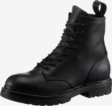 REPLAY Lace-Up Boots in Black: front