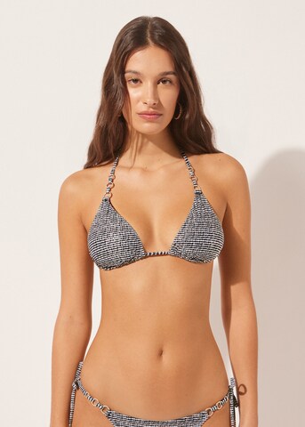 CALZEDONIA Triangel Bikinitop in Schwarz: Vorderseite