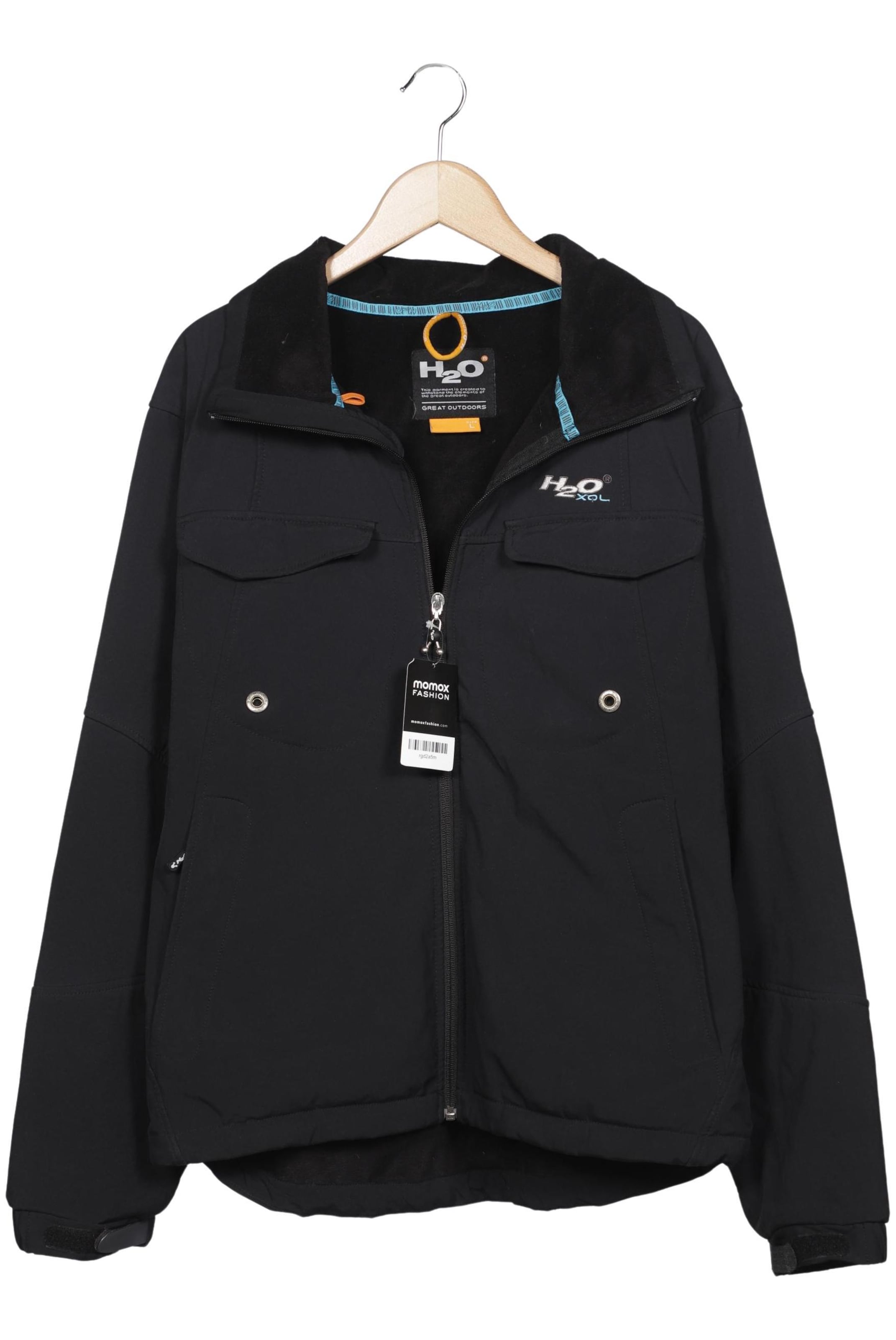 H2O Jacke L in Schwarz: Vorderseite