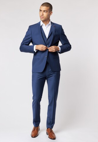 ROY ROBSON Slim fit Pleated Pants in Blue