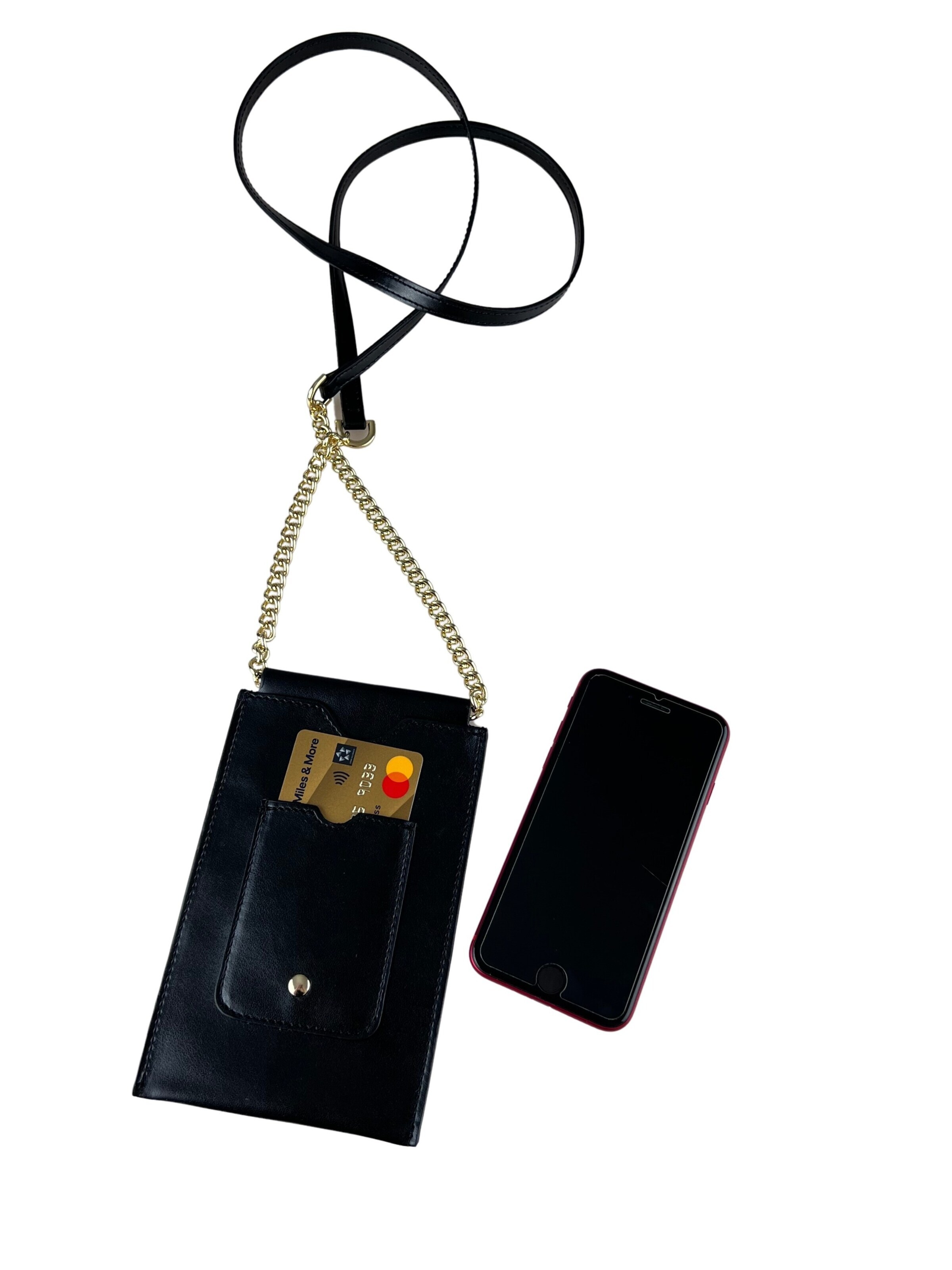 COLLEZIONE ALESSANDRO Crossbody Bag 'Handytasche' in Black