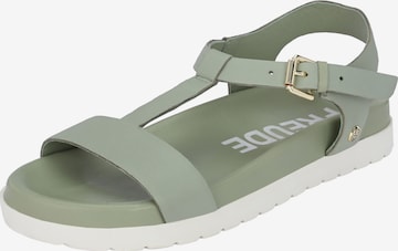 Sandales à lanières 'ARTE' FREUDE en vert : devant