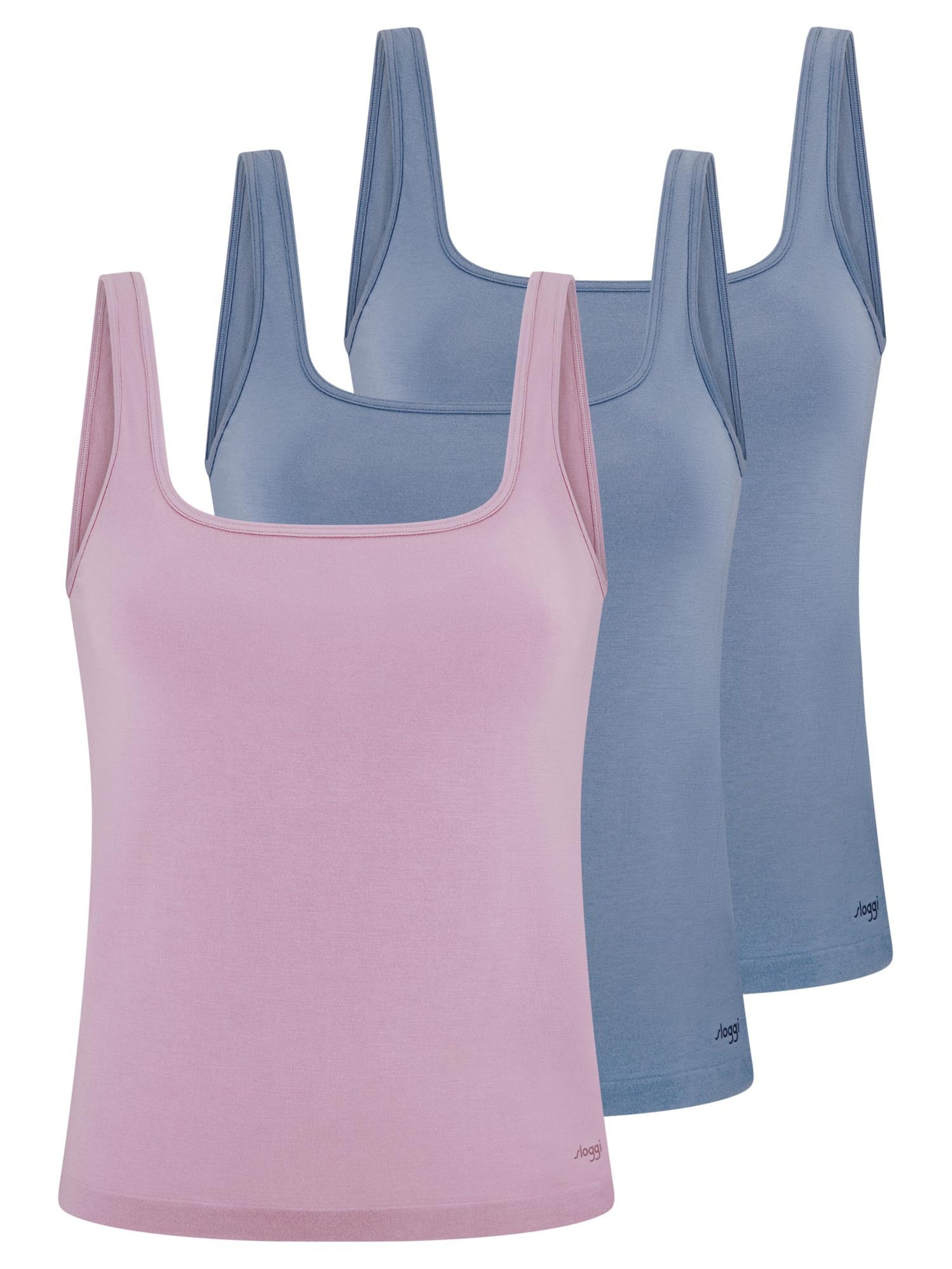 SLOGGI Undershirt 'GO Sense' in Blue: front