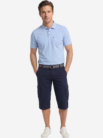 CASAMODA Regular Cargo Pants 'Cargo-Bermuda 3/4' in Blue