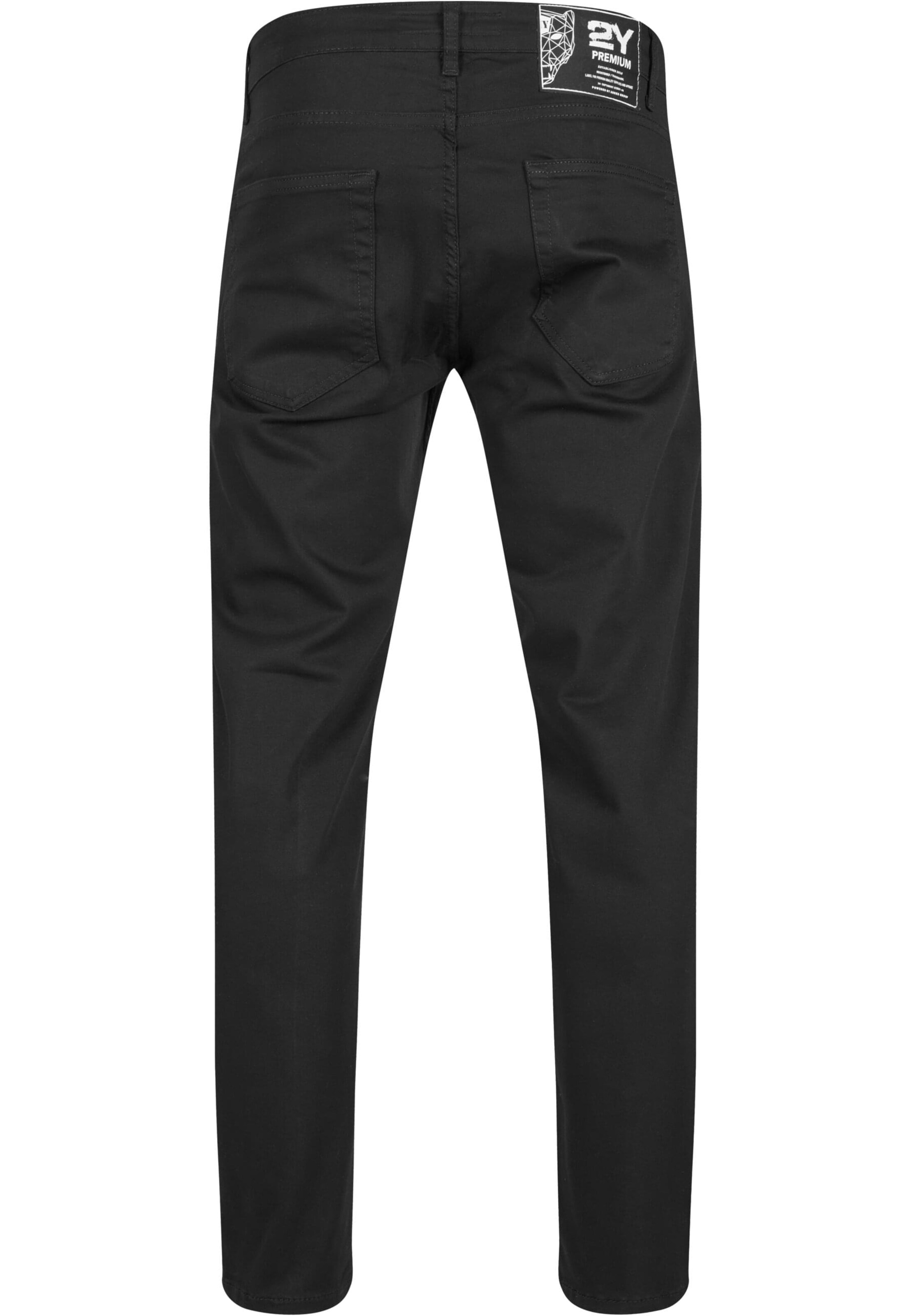 2Y Premium Regular Jeans in Zwart