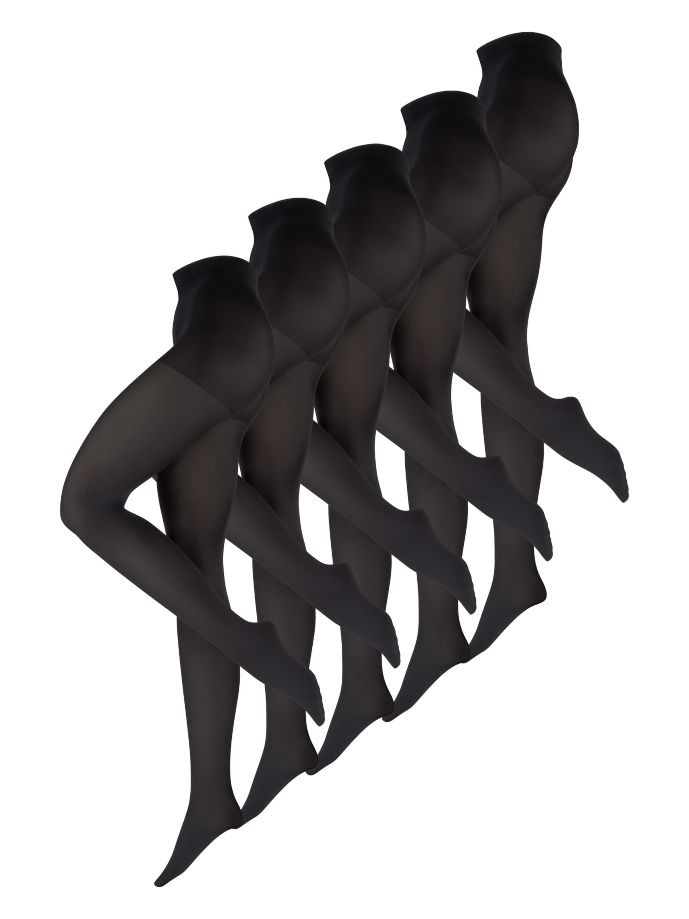 Collants 'Goodbye Laufmaschen' Nur Die en noir : devant