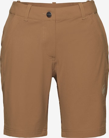 MAMMUT Regular Outdoorshorts 'Hiking V' in Braun: Vorderseite