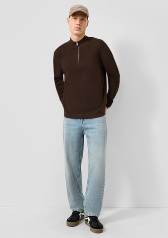 QS Pullover in Braun: Vorderseite