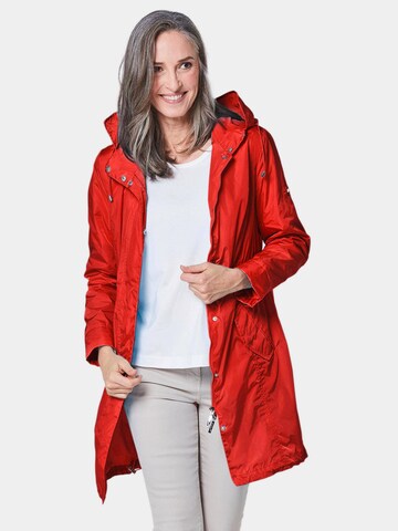 Parka mi-saison Goldner en rouge : devant