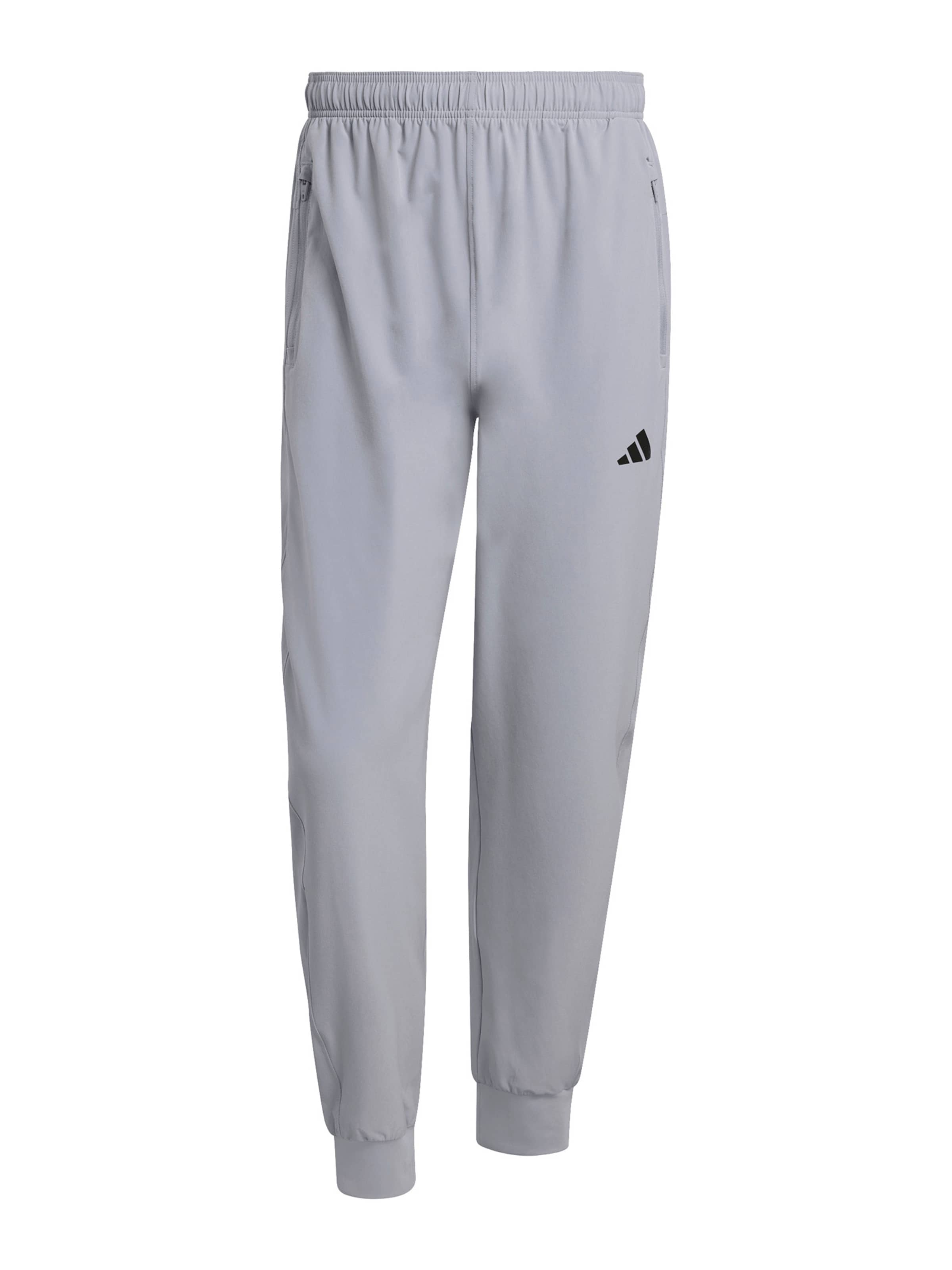 ADIDAS PERFORMANCE Tapered Sportbroek 'FLEX' in Grijs: voorkant