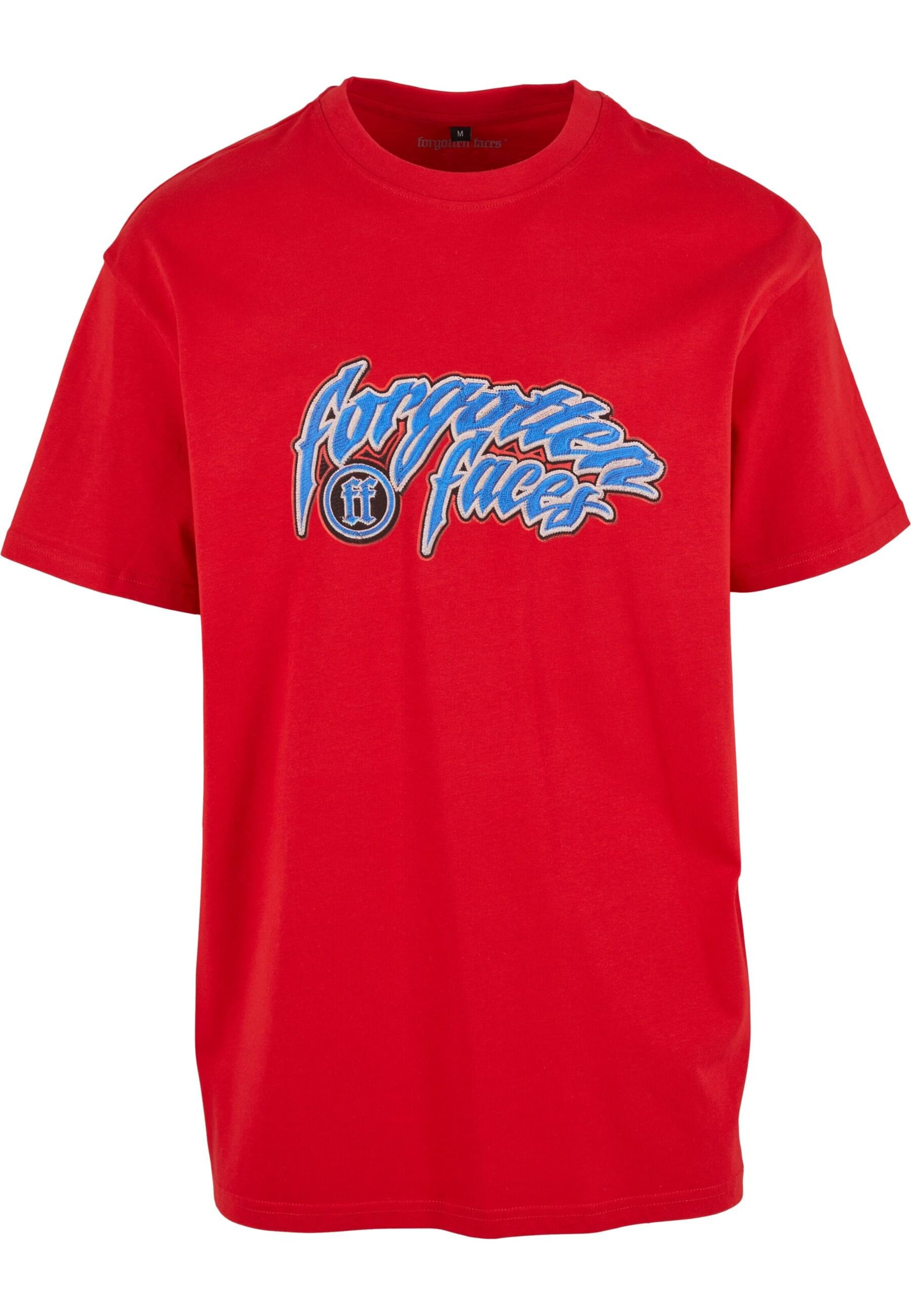 Maglietta 'Hooded Guy' di Forgotten Faces in rosso: frontale