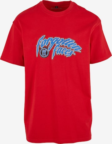 T-Shirt 'Hooded Guy' Forgotten Faces en rouge : devant