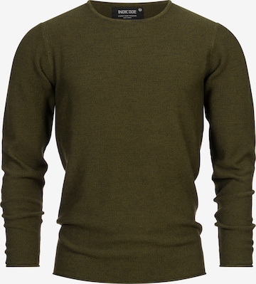 INDICODE JEANS Sweater 'Loakim' in Green: front