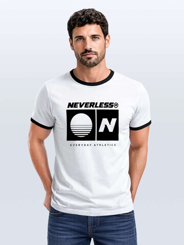 Neverless Shirt 'Sunset'‌‌‌‌‌‌ in Weiß: Vorderseite