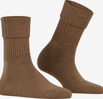 FALKE Socken 'Striggings Rib' in Braun: Vorderseite