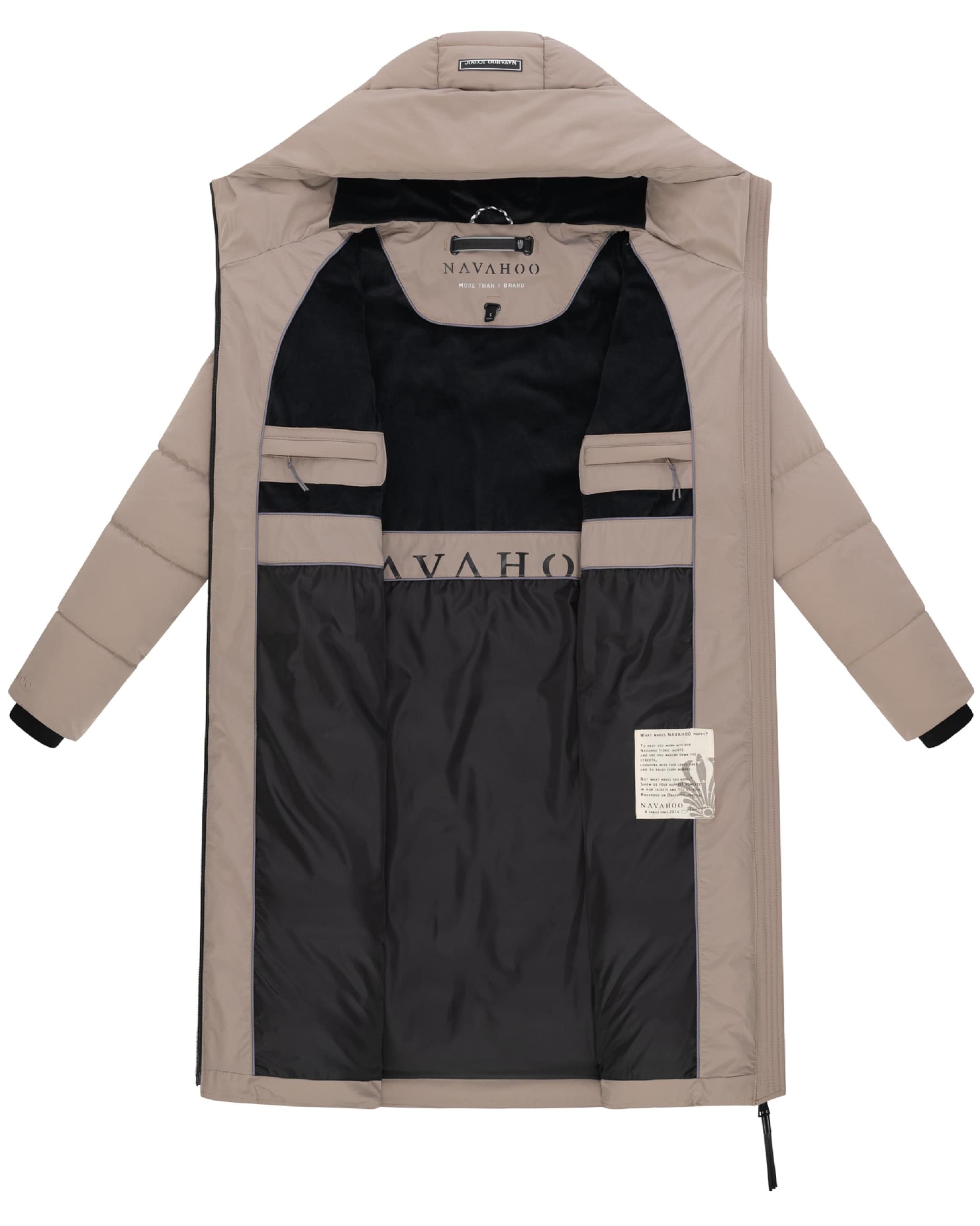 NAVAHOO Winter coat 'Schokokuss XIV' in Brown