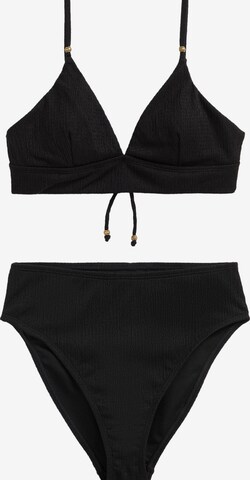 Slip costum de baie de la WE Fashion pe negru