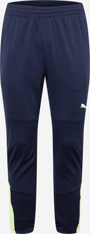 PUMA Slim fit Workout Pants in Blue: front