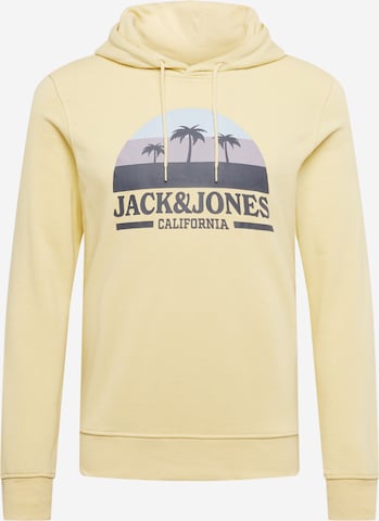 JACK & JONES Sweatshirt 'Malibu' in Yellow: front