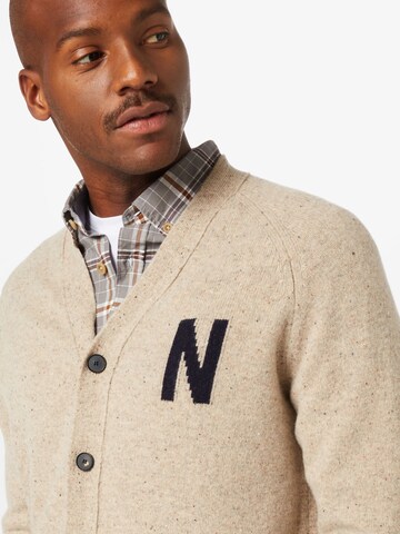 NORSE PROJECTS Cardigan 'Kasper' i brun