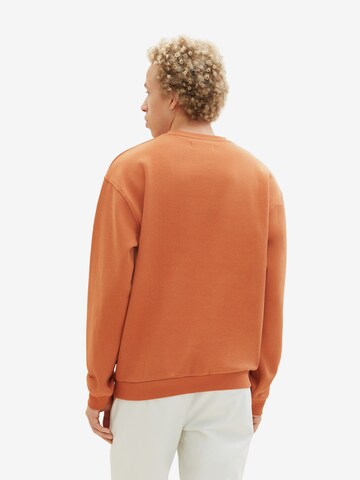 TOM TAILOR DENIM Sweatshirt in Orange