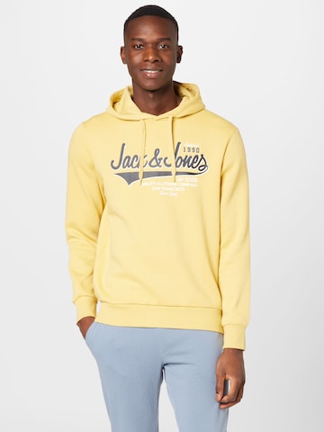 Sweat-shirt JACK & JONES en jaune : devant