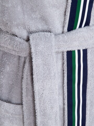 LACOSTE Long Bathrobe 'CLUB' in Grey