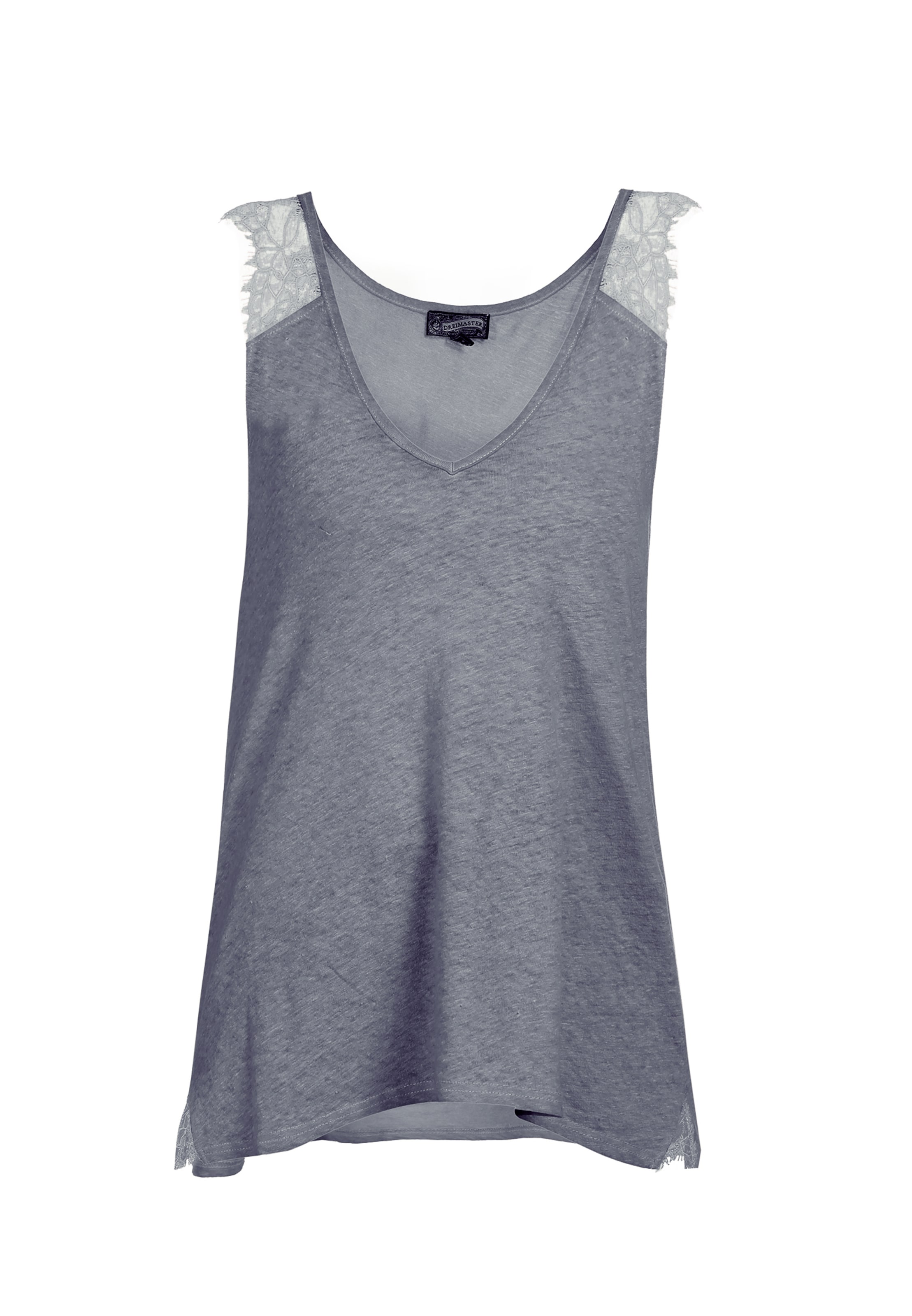 DreiMaster Vintage - Top em azul: frente
