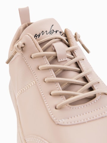 Ombre Sporty snøresko i beige