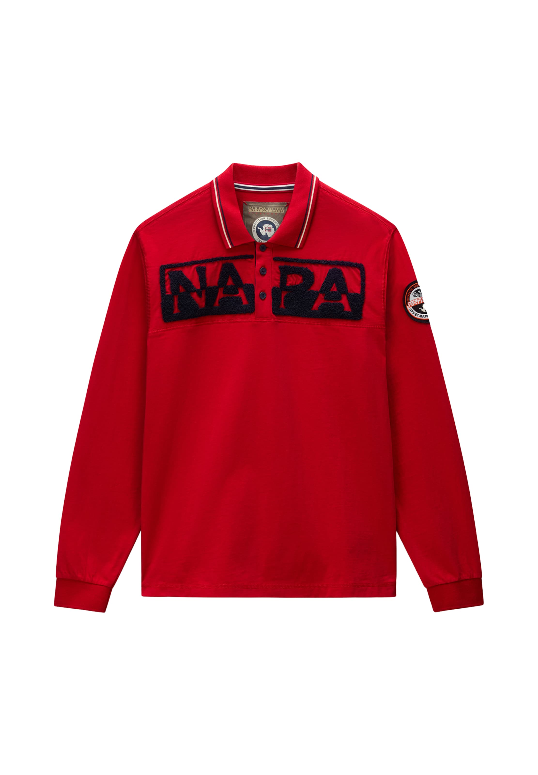 Tricou 'ARCHIVE' de la NAPAPIJRI pe roșu: față