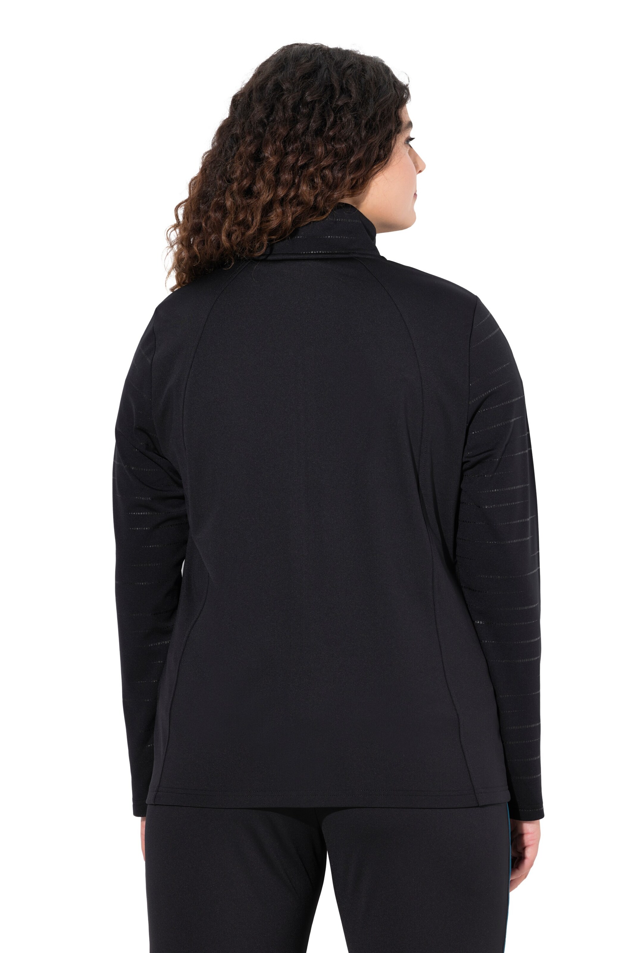 Ulla Popken Sweatjacke in Schwarz
